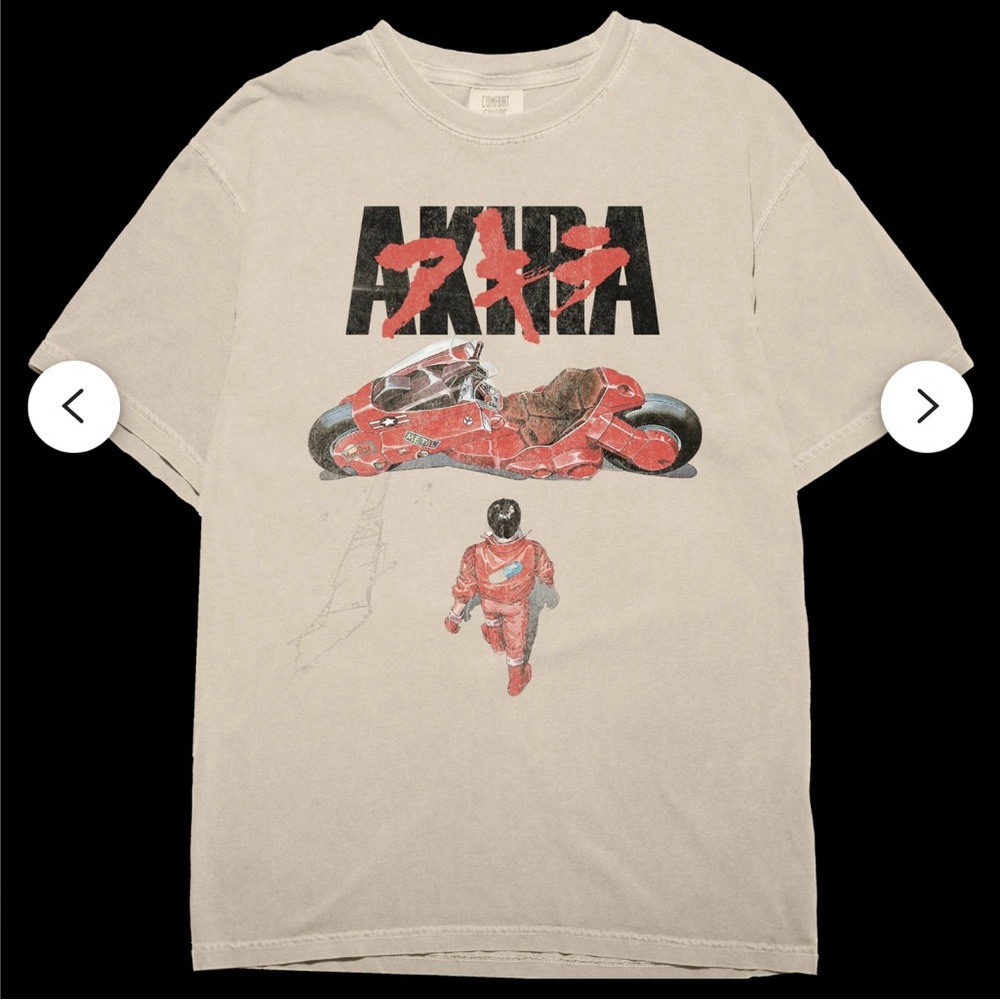 Vintage Akira Graphic Tee T-Shirt Anime Japan Moto Sz. L Men's